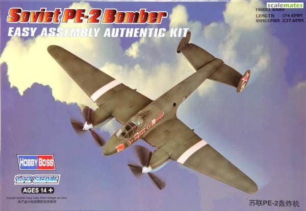 Plastikový model letadla Hobby Boss 80296 Soviet PE-2 Bomber1:72 | pkmodelar.cz