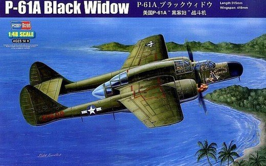 Plastikový model letadla Hobby Boss 81730 P-61A Black Widow 1:48 | pkmodelar.cz