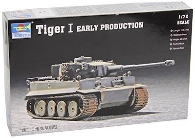 Plastikový model tanku Trumpeter 07242 Tiger I Early Production 1:72 | pkmodelar.cz