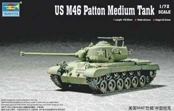 Plastikový model tanku Trumpeter 07288 US M46 Patton Medium Tank 1:72