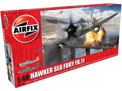 Plastikový model letadla Airfix A06105 Hawker Sea Fury FB.11 (1:48)