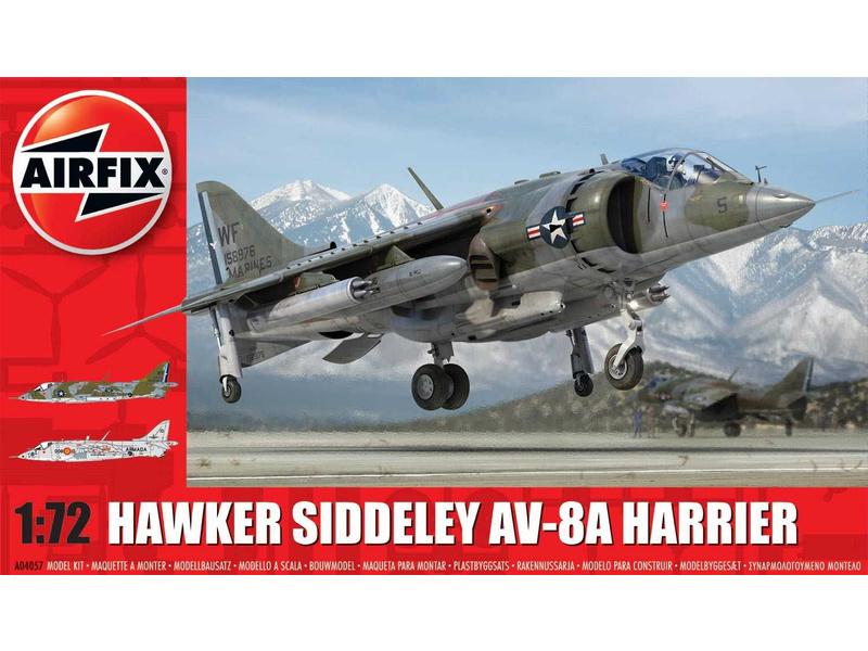 Plastikový model letadla Airfix A04057 Hawker Siddeley Harrier AV-8A (1:72) | pkmodelar.cz