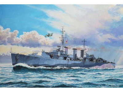 Plastikový model lodě Revell 05134 HMS Adriane 1:700 minonoska | pkmodelar.cz