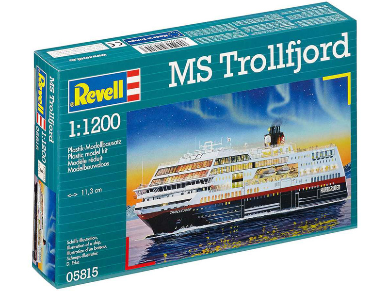 Plastikový model lodě Revell 05815 MS Trollfjord (Hurtigruten) (1:1200) | pkmodelar.cz