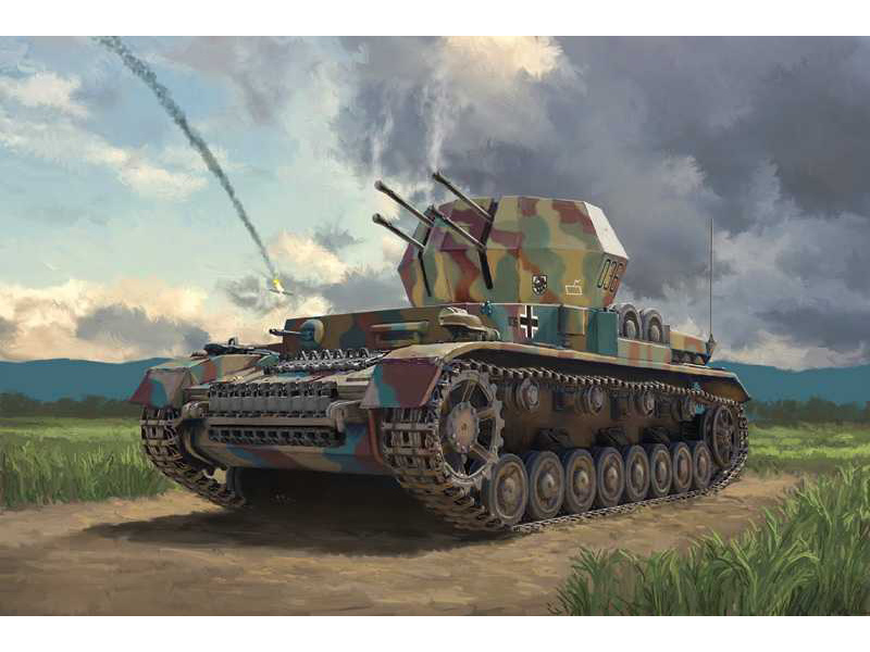 Plastikový model tanku Italeri 7074 Flakpanzer IV Wirbelwind (1:72) | pkmodelar.cz