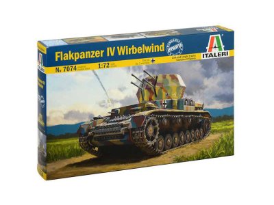 Plastikový model tanku Italeri 7074 Flakpanzer IV Wirbelwind (1:72)