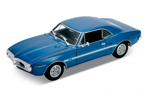 Model auta Welly Pontiac 1967 Firebird (modrá met.) 1:24  | pkmodelar.cz