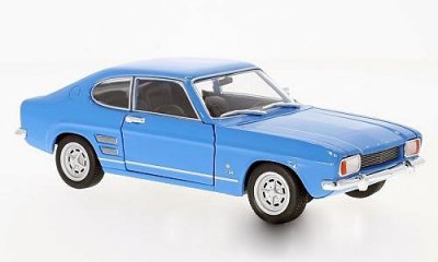 Model auta Welly Ford Capri 1969 (modrá) 1:24