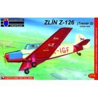 Plastikový model letadla KPM0020 Zlín Z-126 Trenér 2 (úvodní verze) 1:72 | pkmodelar.cz