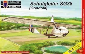 Plastikový model letadla KPM0027 Schulgleiter SG 38 Gondola  1:72