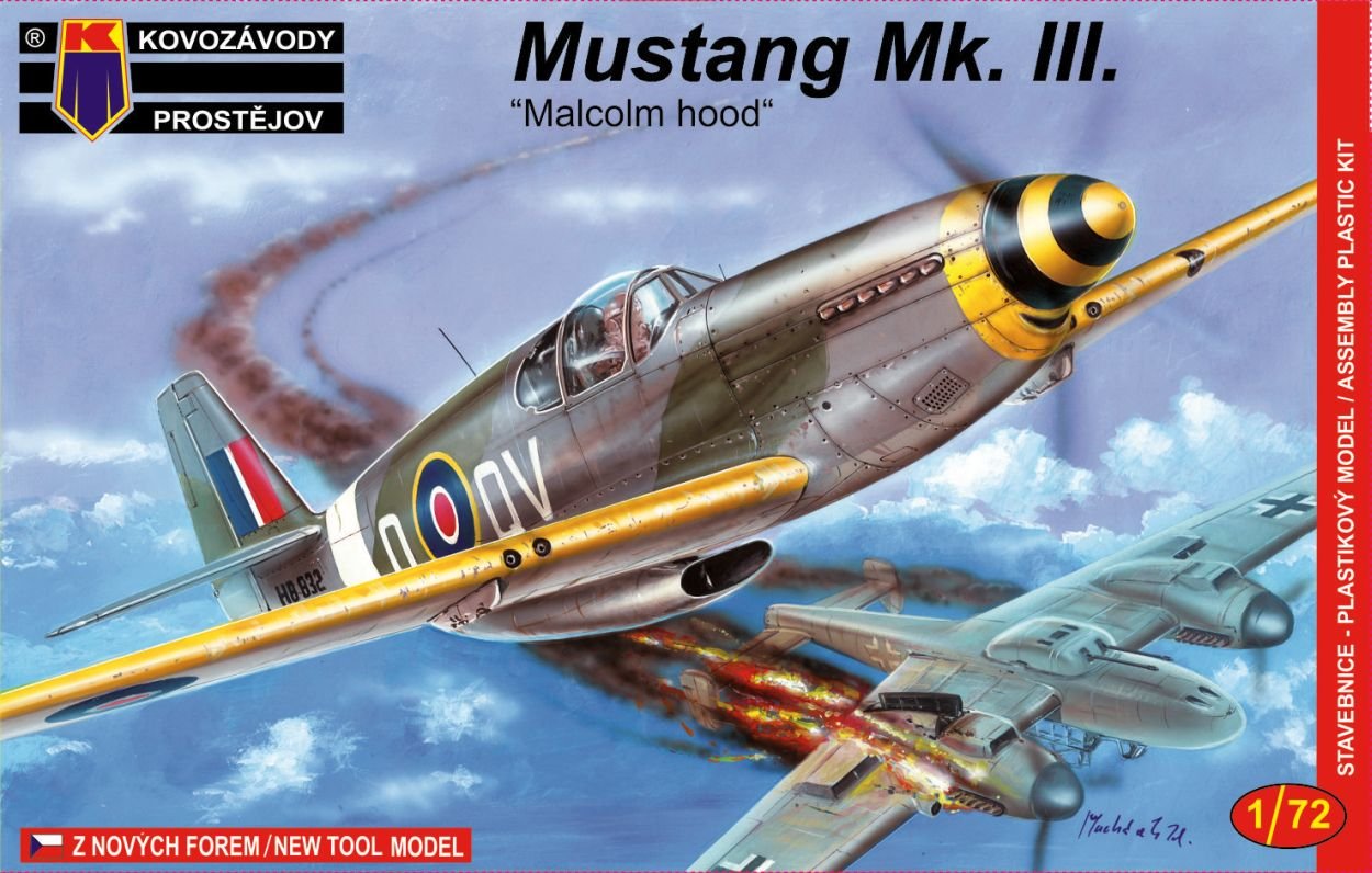 Plastikový model letadla KPM0032 Mustang Mk. III. "Malcolm hood" 1:72 | pkmodelar.cz