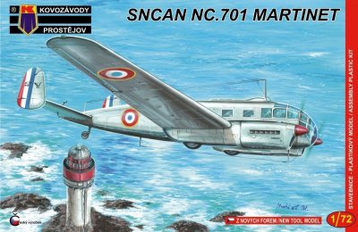 Plastikový model letadla KPM0054 SNCAN NC.701 Martinet 1:72