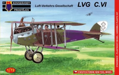 Plastikový model letadla KPM0073 Luft-Verkehrs-Gesellschaft LVG C.VI 1:72