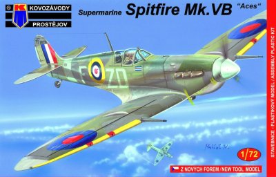 Plastikový model letadla KPM0074 Spitfire Mk.VB "Aces" 1:72
