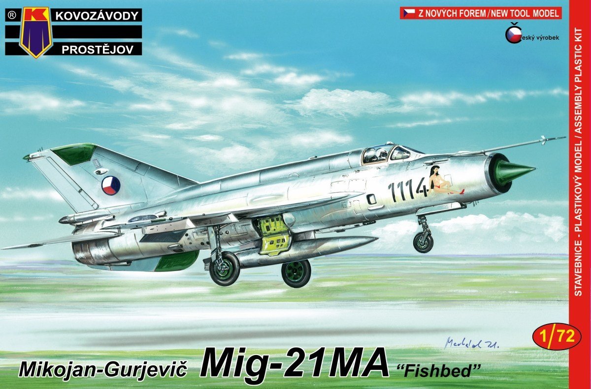 Plastikový model letadla KPM0097 MiG-21MA Fishbed 1:72 | pkmodelar.cz