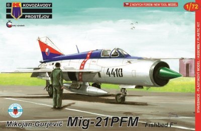 Plastikový model letadla KPM0122 MiG-21PFM "Fishbed F" 1:72