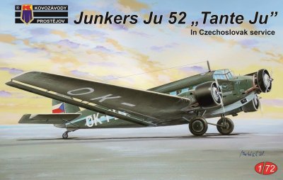Plastikový model letadla KPM0127 Junkers Ju-52 "Tante Ju" v Čs. službách 1:72