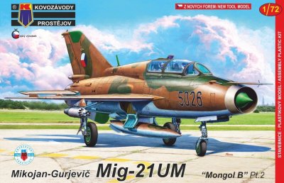 Plastikový model letadla KPM0132 MiG-21 UM Mongol B 1:72
