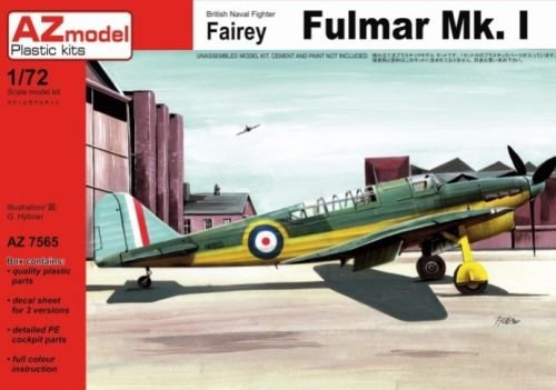 Plastikový model letadla AZ-model 7565 Fairey Fulmar Mk.I 1:72 | pkmodelar.cz