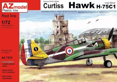 Plastikový model letadla AZ-Model 7575 Curtiss Hawk H-75C1 1:72 | pkmodelar.cz