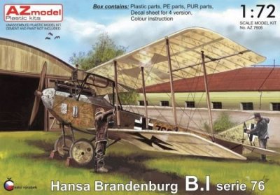 Plastikový model letadla AZ-Model 7606 Hansa Brandenburg B.I serie 76 1:72