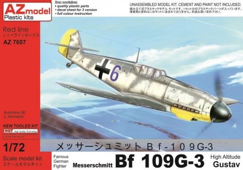 Plastikový model letadla AZ-Model 7607 Bf-109G-3 High Altitude Gustav 1:72 | pkmodelar.cz