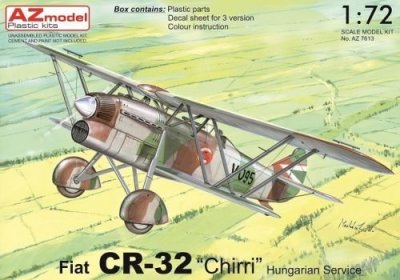 Plastikový model letadla AZ-Model 7613 Fiat CR-32 "Chirri" Hungarian Service 1:72