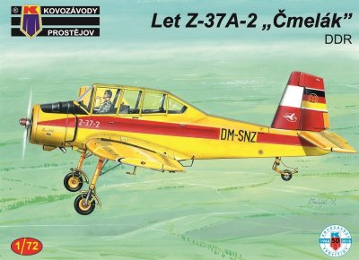 Plastikový model letadla KPM0139 Let Z-37A-2 "Čmelák" DDR 1:72