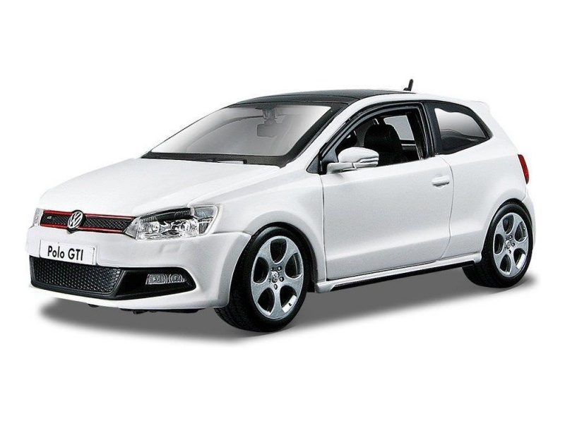 Bburago Volkswagen Polo GTI V 1:32 bílá | pkmodelar.cz