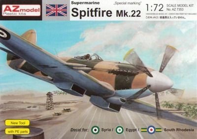 Plastikový model letadla AZ-Model 7353 Supermarine Spitfire Mk.22 Special 1:72