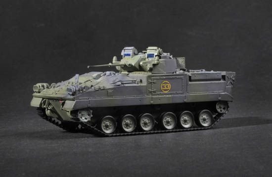 Plastikový model tanku Trumpeter 07101 British Warrior Tracked Mechanized Combat Vehicle 1:72 | pkmodelar.cz