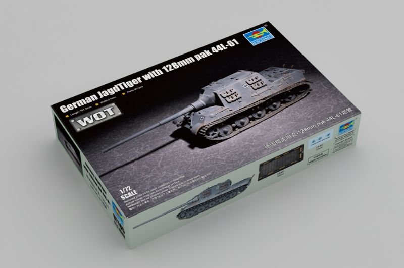 Plastikový model tanku Trumpeter 07165 German Jagdtiger 128mm PaK44 L/61 - WoT / 1:72 | pkmodelar.cz