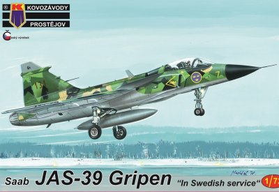Plastikový model letadla KPM0162 Saab JAS-39A Gripen "In Swedish Service" 1:72