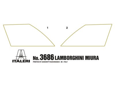 Plastikový model auta Italeri 3686 Lamborghini Miura (1:24) | pkmodelar.cz