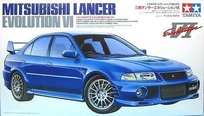 Plastikový model auta v měřítku 1:24 na slepování Tamiya 24213 Mitsubishi Lancer Evolution VI 1:24