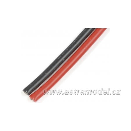 Kabel silikonový 1,3mm2 16AWG červený+černý (1+1m) | pkmodelar.cz