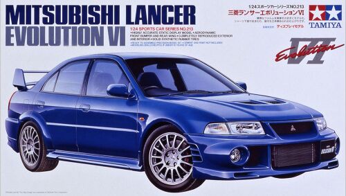 Plastikový model auta v měřítku 1:24 na slepování Tamiya 24213 Mitsubishi Lancer Evolution VI 1:24 | pkmodelar.cz