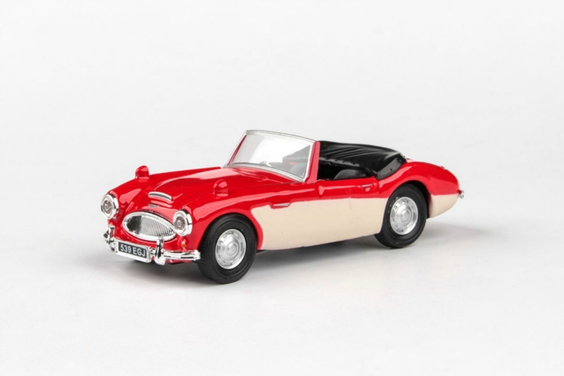 Cararama 1:43 - Austin Healey Open Top - Red & Cream | pkmodelar.cz