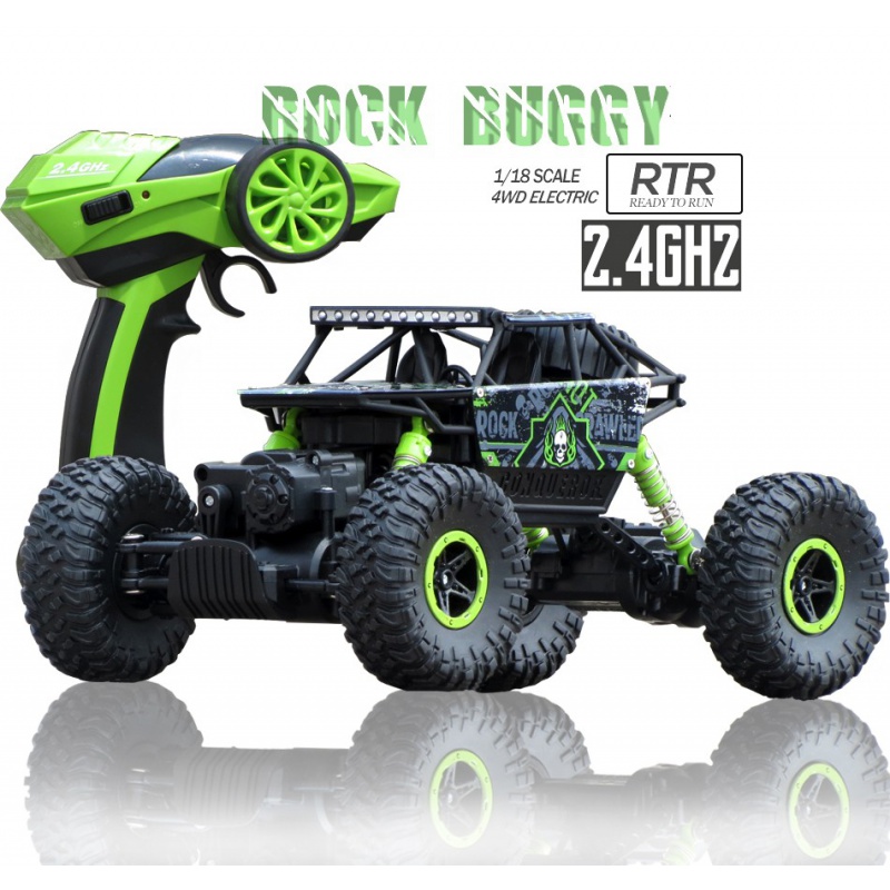 RC model auta ROCK CRAWLER Reely 1:18 ZELENÁ | pkmodelar.cz