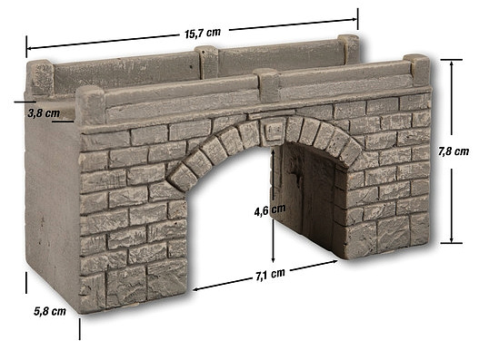 NOCH 58696 Silniční oberdorfský most kamenný 157mm | pkmodelar.cz