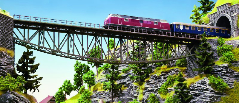 Noch 67027 Železniční most ocelový přímý 360 mm HO | pkmodelar.cz