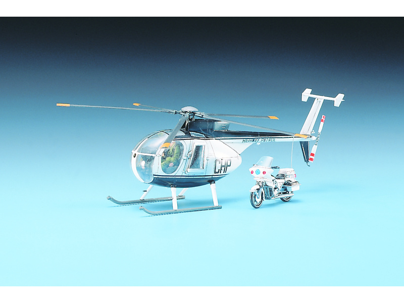 Plastikový model vrtulníku Academy 12249 HUGHES POLICE 500D 1:48 | pkmodelar.cz