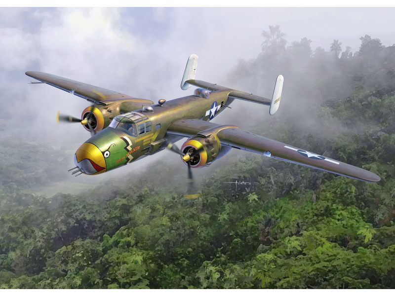 Plastikový model letadla Academy 12328 North American B-25D Pacific Theatre 1:48 | pkmodelar.cz