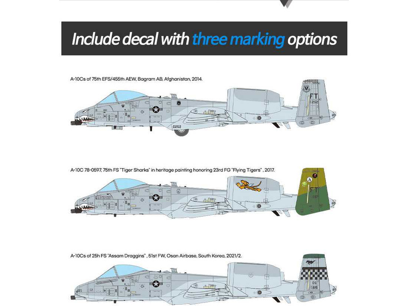 Academy 12348 USAF A-10C "75th FS Flying Tigers"1/48 | pkmodelar.cz