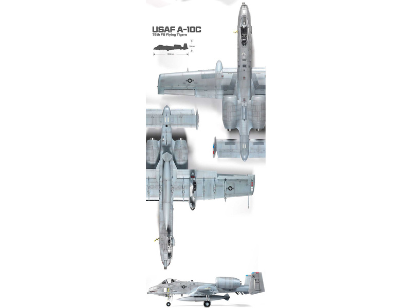 Academy 12348 USAF A-10C "75th FS Flying Tigers"1/48 | pkmodelar.cz