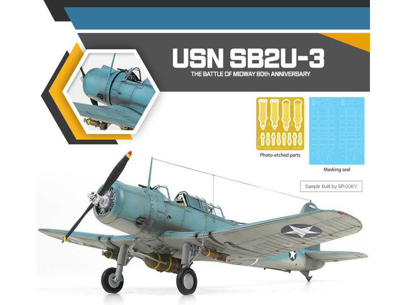 Academy Vought SB2U-3 USN Battle of Midway (1:48) | pkmodelar.cz