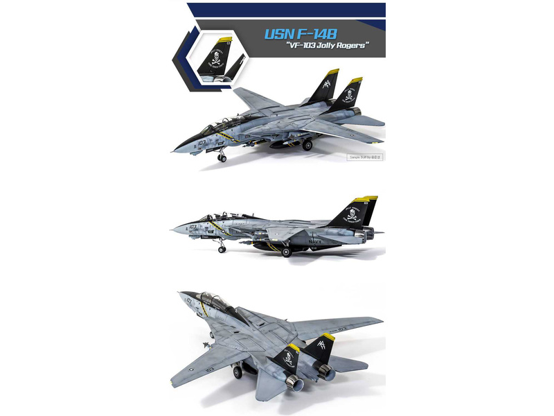 Academy Grumwan F-14B USN "VF-103 Jolly Rogers" (1:72) | pkmodelar.cz