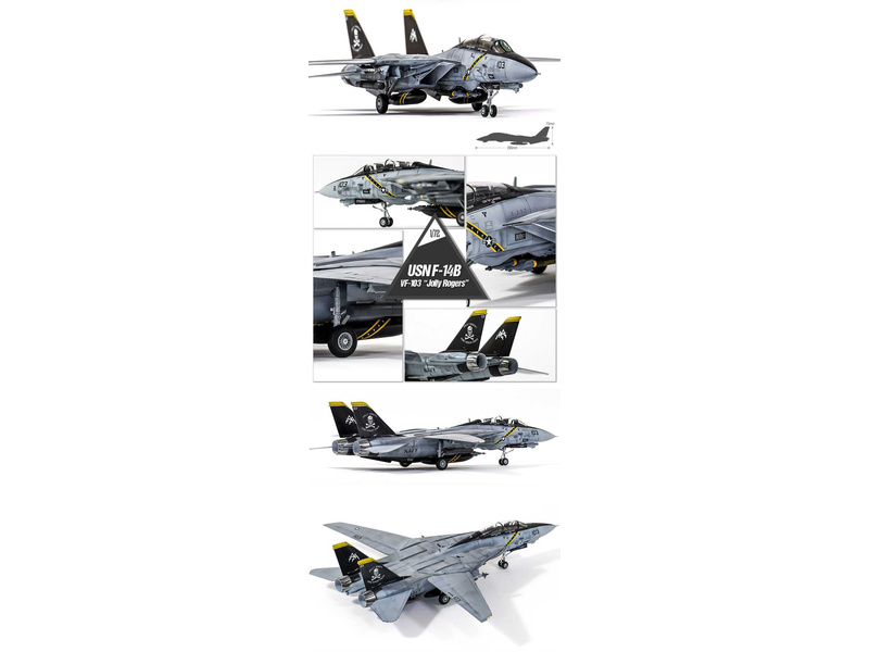 Academy Grumwan F-14B USN "VF-103 Jolly Rogers" (1:72) | pkmodelar.cz