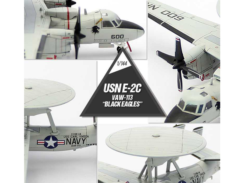 Academy Grumman E-2C USN VAW-113 Black Eagles (1:144) | pkmodelar.cz