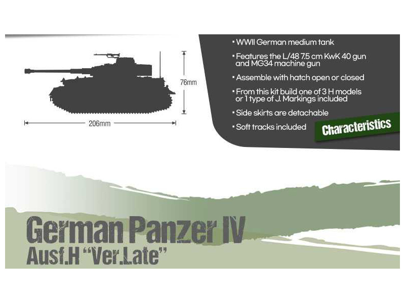 Academy 13528 Německý střední tank  Panzer IV Ausf.H Ver.Late (1:35) | pkmodelar.cz